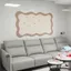 Bảng nỉ ICUCKO, Nhãn dán tường ảnh không khoan tự dính, Dễ dàng lắp đặt Nền trưng bày 60x40cm Trang trí bàn làm việc phòng khách Phòng ngủ