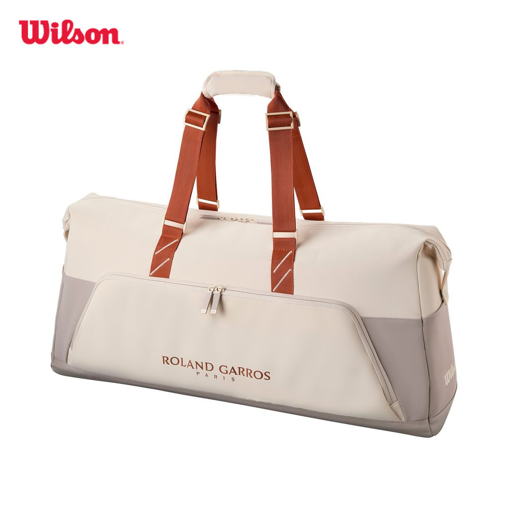 Wilson Roland Garros 2025 Large Duffel Cream/Clay Túi Đựng Vợt Tennis WR8042301001
