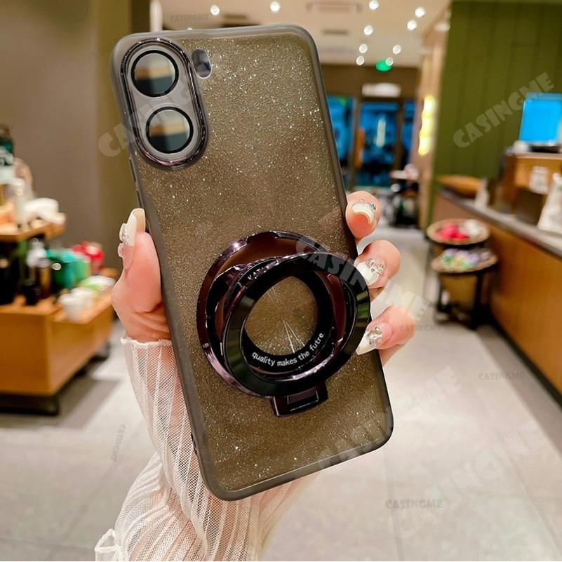 OPPO A6t 5G 2026 Bling Giá đỡ hút từ tính Vỏ mềm cho OPPO A6t A6s A6i A6x OPPOA6t A6 T 6t Pro 4G 5G Camera Shcokproof Vỏ điện thoại Bảo vệ ống kính Vỏ mềm