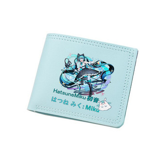 Miku Hàng Hóa Tương Lai Hai Chiều Ví Đựng Tiền Xu Trẻ Em Học Sinh Ví Chuyên Dụng Đựng Thẻ Ví Bé Gái
