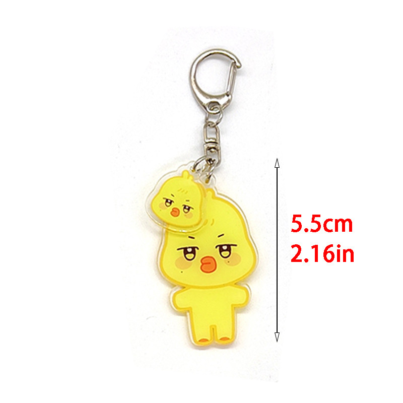 4/8pcs/set KPOP Acrylic Keychains Accessories Cute Bag Pendant for fans gifts
