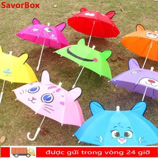 SAVORBOX Ô Dù Trẻ Em Nhiều Màu Hoạt Hình, Tai Dễ Thương - Phù Hợp Cho Bé Từ 1 Đến 3 Tuổi