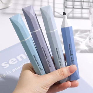 Bút highlight dạ quang pastel nổi bật – Bộ 4 bút đánh dấu gradual cho học sinh, công cụ học tập cần thiết