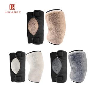 Băng Knee Warmer Mùa Đông Lót Lông Cừu Dày, Ấm Áp Cho Đầu Gối Và Tay Chân