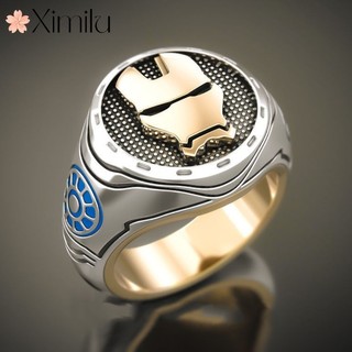 Nhẫn Retro Màu Đen Mạ Vàng, Phong Cách Thời Trang Unisex