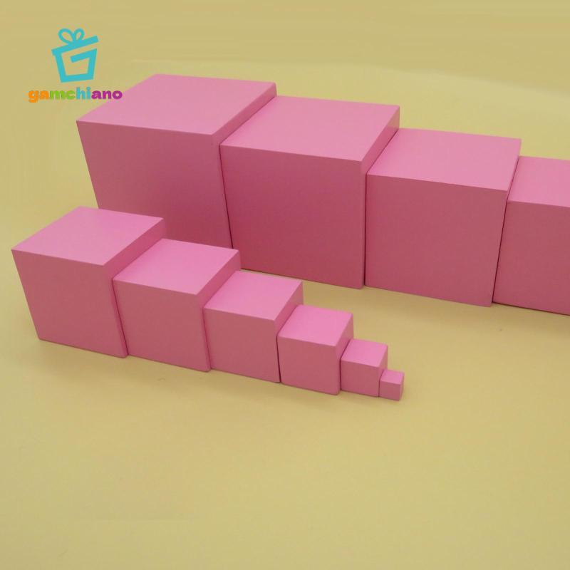 Gamchiano Montessori Tháp Hồng Học Tập Đồ Chơi Giáo Dục Kỹ Năng Thiết Thực Cho Trẻ Em