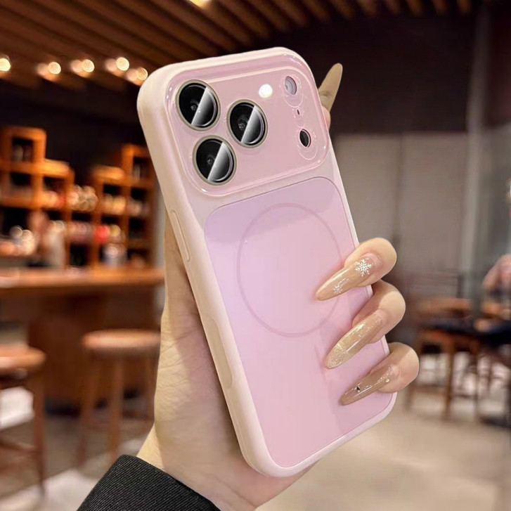 Có nắp ống kính / Ốp lưng cứng silicon + PC tương thích cho iPhone 13 pro max 14 pro max 15 pro max 16 pro max 17 pro max