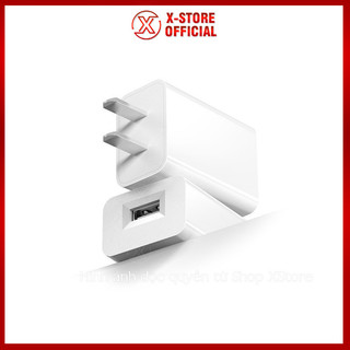 Bộ sạc 1 cổng usb trắng tinh tế, củ sạc điện thoại ổn định dùng tại nhà, văn phòng hoặc mang đi xa – CS5V2A
