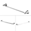 KOHLER Avid ™ Thanh treo khăn 610 mm 97495T/K-97882T-CP/K-13431T-CP Phụ kiện phần cứng