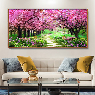 Tranh trang trí canvas tối giản hiện đại của rừng thường xanh và rừng tre để trang trí phòng khách, phòng ngủ và phòng ăn