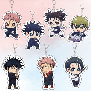 For Anime Jujutsu Kaisen Fushiguro Megumi Okkotsu Yuta Choso Zenin Naoya Itadori Yuji Acrylic Keychain Peripheral Pend