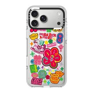 Ốp điện thoại CASECASE X Fortune Bloom HỒNG CAMERA PHIÊN BẢN RING Tác động Vỏ hút từ tính trong suốt cho iPhone 17 / 16 / 15 / 14 / 13 Pro Max Air với bao bì cao cấp