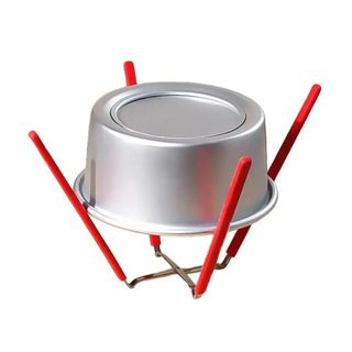 FASHIONEXPRESS Giá làm mát bánh voan, Giá phơi đảo ngược bảo vệ silicon bằng thép không gỉ, Thiết kế 4 Prong Ổn định Dễ dàng làm sạch Dụng cụ làm bánh có thể gập lại