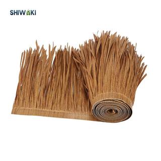 Mái lợp mái nhân tạo Cây cọ tán mô phỏng 39 "X 20" Thiết bị trang trí mái nhà vỏ cỏ đơn giản cho sân vườn
