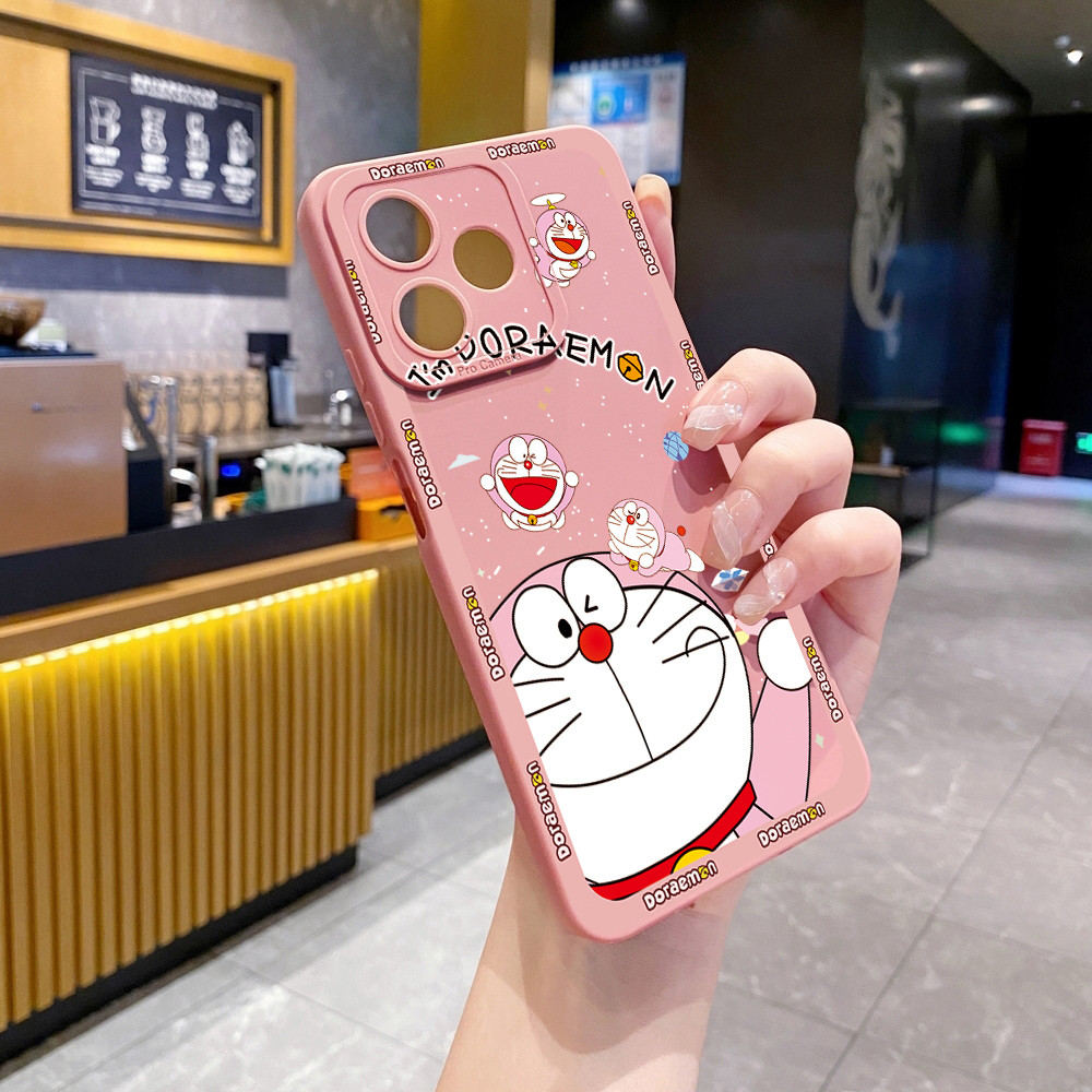 Tương thích với OPPO A3X A5X A5i A3 A5 Pro A80 A60 A20 A38 Smile Doremon Vỏ bảo vệ ống kính