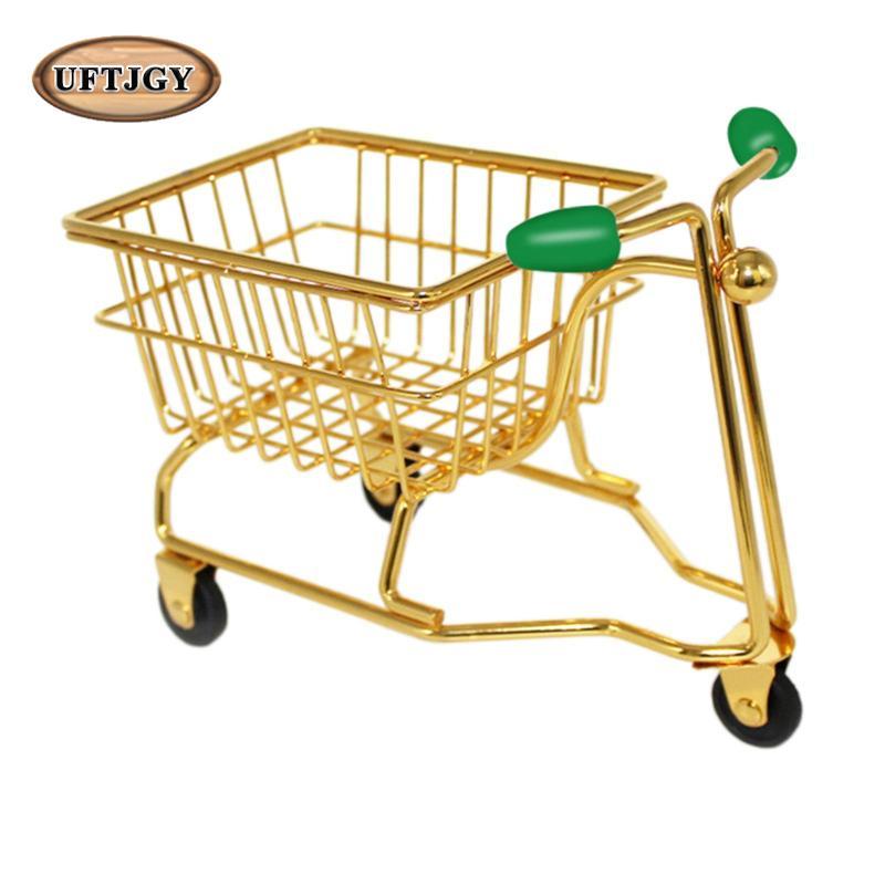 Xe đẩy mua sắm Mini Đồ chơi nhà vui nhộn Văn phòng phẩm Đa năng Chơi giả vờ