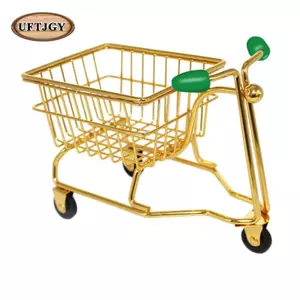 Xe đẩy mua sắm Mini Đồ chơi nhà vui nhộn Văn phòng phẩm Đa năng Chơi giả vờ