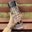 Bình Nước Thể Thao ORDOBOX, Cốc Nước 800ML Trong Suốt, Dung Tích Lớn Di Động Có Dây Buộc Cốc Nhựa Mờ Ngoài Trời