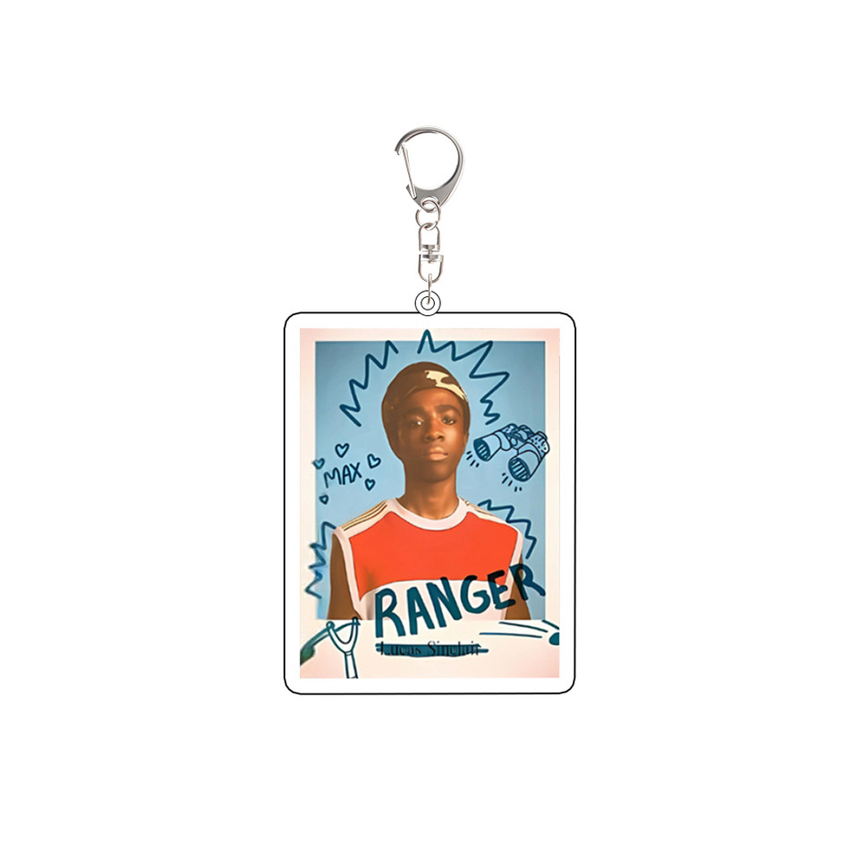 For Stranger Things Will Lucas Max Mike Dustin Nancy Acrylic Keychain Custom Cartoons Cute Backpack Accessories Festival