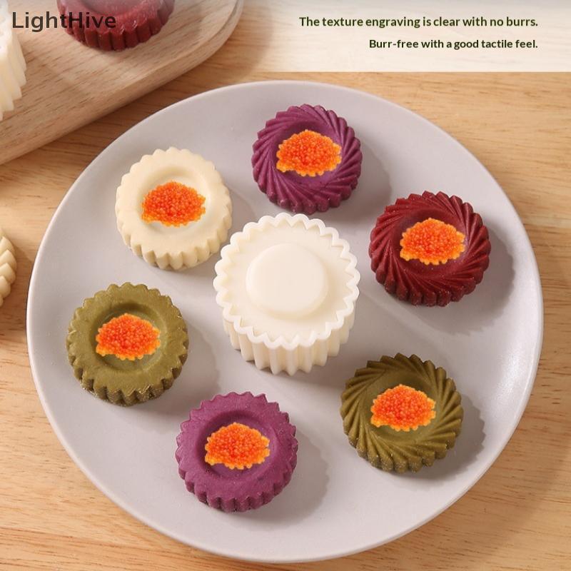 [LightHive] Khuôn Bánh Ngọt Có Thể Tháo Rời Tem Khuôn Bánh Trung Thu Bánh Ngọt Dụng Cụ Trang Trí Bánh Áp Lực Tay Khuôn Nướng Tự Làm Nhà (TH)
