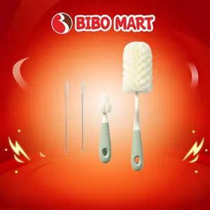 Bộ Cọ Rửa Bình Sữa Mút Xốp Nimo - Cọ Bình, Núm Ti, Ống Hút Phù Hợp Với Mọi Loại Bình- Bibomart
