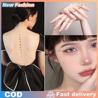 khuyên tai Kim cương Sticker giả tự dính thạch không xuyên mắt tai mặt cơ thể đồ trang sức cho phụ nữ Sticker pha lê