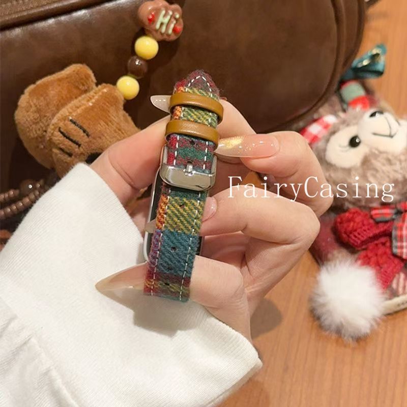 Dây đeo mềm da PU kẻ sọc cầu vồng mỏng cho Xiaomi Mi Band 9 8 7 6 5 4 3 Dây đeo cổ tay cho Xiaomi Mi 10 9 8 pro Dây đeo thể thao
