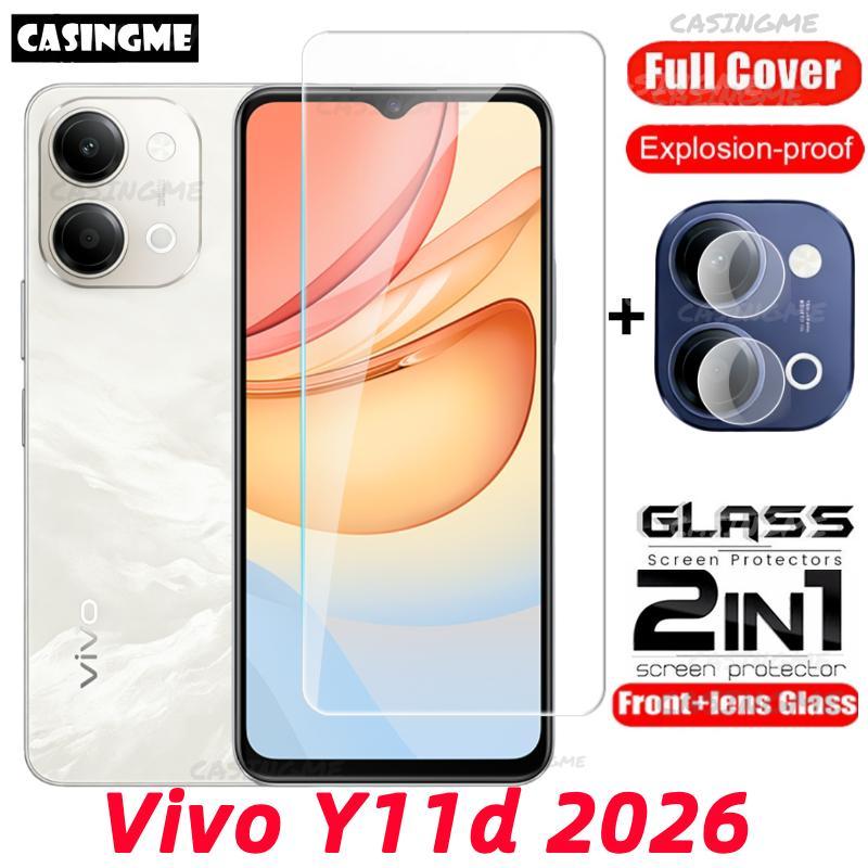 Vivo Y11d 2026 Full Cover Bảo Vệ Màn Hình Cho Vivo Y11d Y21d Y31d Y05 VivoY11d Y11 D 4G 5G 2026 Kính Cường Lực Flim Mặt Trước Mặt Sau Ống Kính Kính Kính Mặt Sau Ống Kính Máy Ảnh