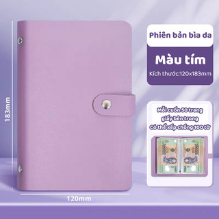 Sổ Tiết Kiệm Đựng Tiền 100 Trang Cúc Bấm – Thiết Kế Hiện Đại, Giúp Theo Dõi Và Quản Lý Chi Tiêu Dễ Dàng