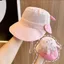 Mũ chống nắng cho bé YRBWD, Mũ chống tia cực tím thoáng khí, Dây đeo cằm có thể điều chỉnh Vành rộng Mũ đi biển hoạt hình cho bé trai bé gái 1-6 tuổi