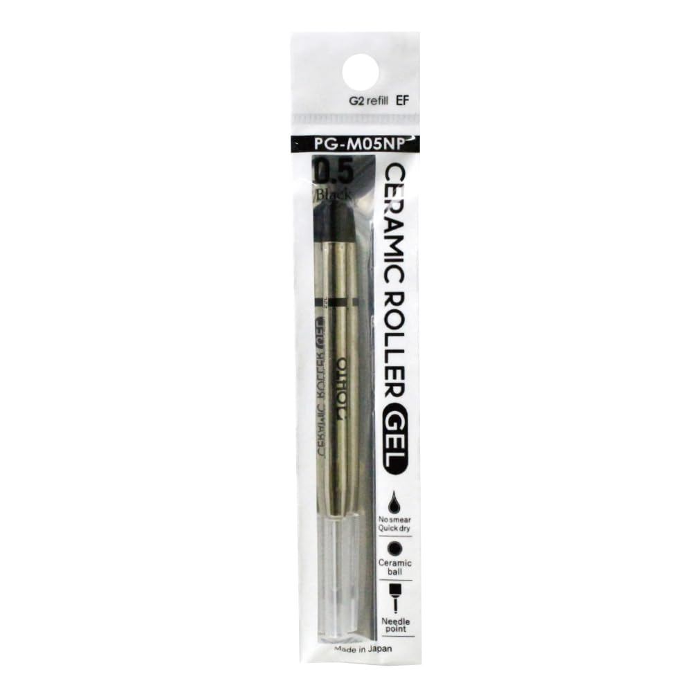 OHTO PG-M05NP Ruot But Gel Ceramic 0.5mm Den/Dau Kim Kho Nhanh/Parker-Style/Bo 2 Cai/Japan