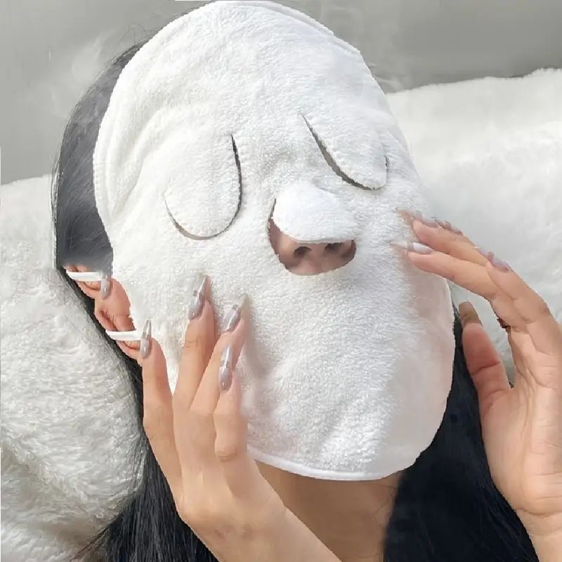 【48h】Khăn mặt nén nhiệt tái sử dụng, chất liệu cotton, giúp giảm căng thẳng, xoa dịu da và làm chậm quá trình lão hóa