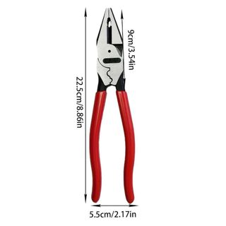 SAVORBOX 1 Kìm dây, Dụng cụ thợ điện tiết kiệm lao động đa chức năng, bền 7 / 8 / 9 inch có tay cầm chống trượt Kìm miệng phẳng cho thợ điện