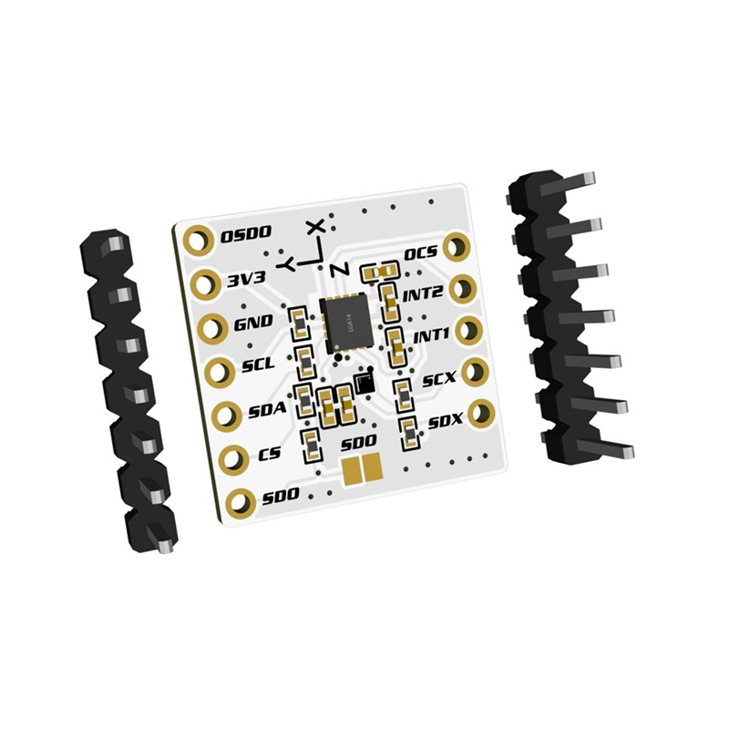Mô-đun LSM6DSV + QMC6309, được sản xuất cho trình theo dõi SlimeVR và cho Trình theo dõi Slime Smol, Thay thế mô-đun -45686 + QMC6309