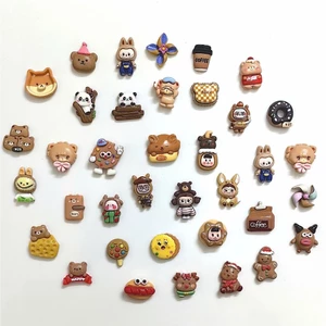 Set 12 charm màu nâu Sô cô la- Charm gắn dép xinh đáng yêu- Tổng hợp 17 bộ màu Hot