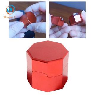 Dovewill Hộp đựng phấn nhôm mini dạng bát giác, phù hợp cho bida
