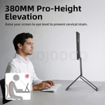 GOOJODOQ Màn hình bên ngoài Giá đỡ di động Siêu nhỏ gọn Gấp chiều cao linh hoạt & Xem nhôm nguyên khối Xây dựng — ảnh 7
