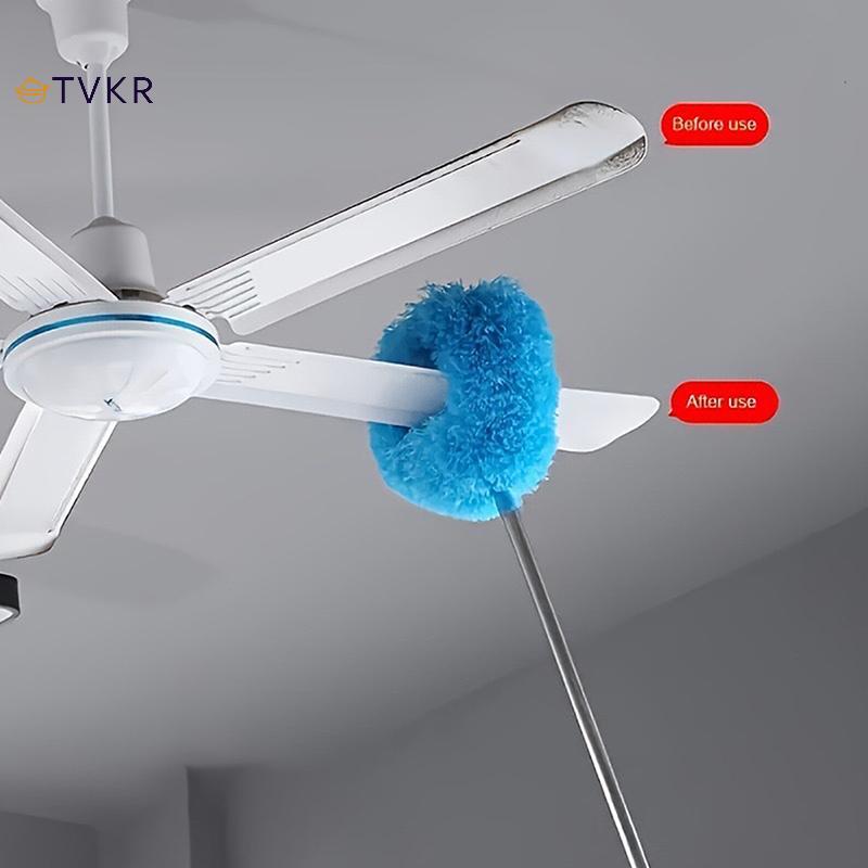 TiviKR Quạt Trần Microfiber Duster Mở Rộng Lên Đến 80cm Tay Cầm Dài Bụi Loing Có Thể Tái Sử Dụng Bàn Chải Bụi Cho Gia Đình Dễ Dàng Làm Sạch OIK
