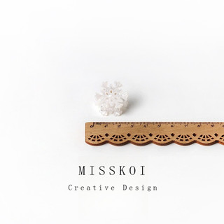 MISMEMO Kẹp tóc cá mập hình bông tuyết lớn nhỏ - Thiết kế ngọt ngào và thanh lịch