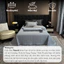 Bộ vỏ chăn ga chần bông 4 món chất Tencel Memminbedding Luxury thiết kế hiện đại, trang trí phòng ngủ
