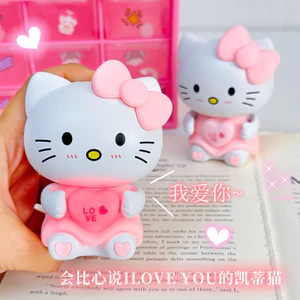 Hello Kitty Có Thể Nói Tôi Yêu Bạn Búp Bê Hình Với Âm Thanh Dạ Quang Cặp Đôi Ngày Lễ Tình Nhân Thú Tội Đồ Chơi Để Bàn Trang Trí