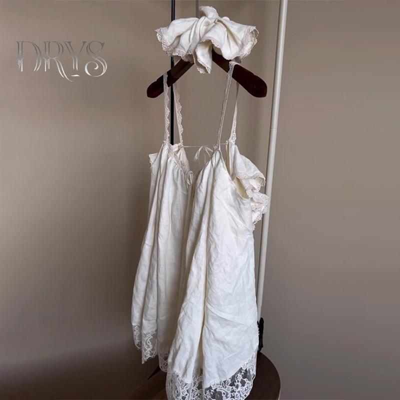 Đầm dây babydoll ren đi biển, thiết kế thoải mái cho chuyến du lịch