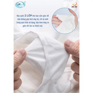 Set 5 Quần lót giấy cotton sử dụng 1 lần tiện lợi cho mẹ đi sinh Gbbaby siêu mềm và thấm hút tốt