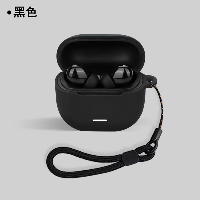 Dành Cho Xiaomi Redmi buds 8 lite Vỏ Tai Nghe Silicon Vỏ Bảo Vệ Tai Nghe Chống Sốc Vỏ Mềm Có Dây Buộc