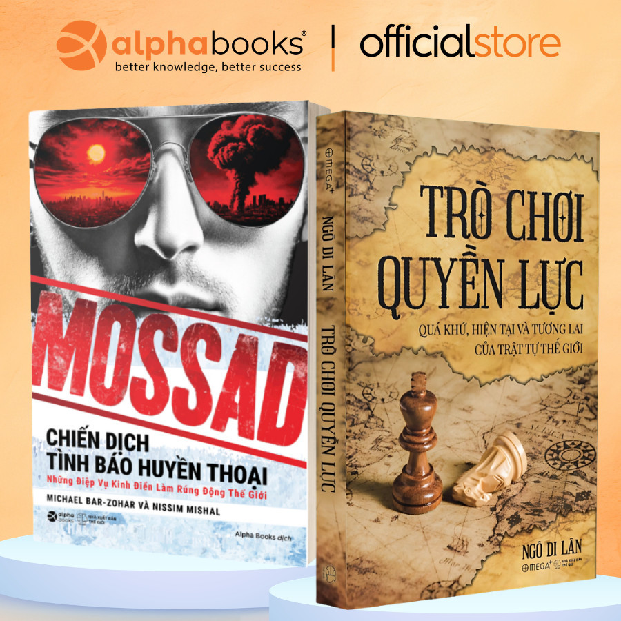 Combo sách: Mossad + Lịch sử Trung Đông 2000 năm trở lại (Alpha) + Trò chơi quyền lực (Omega Plus)