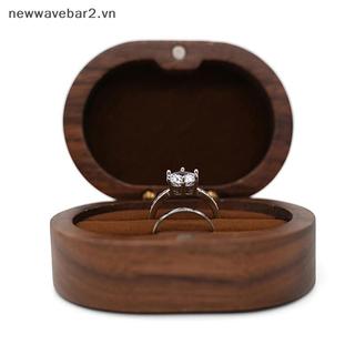 [Mới] Hộp đựng nhẫn cưới mộc mạc Đám cưới Valentine Lễ kỷ niệm đính hôn Hộp đựng nhẫn trang sức.