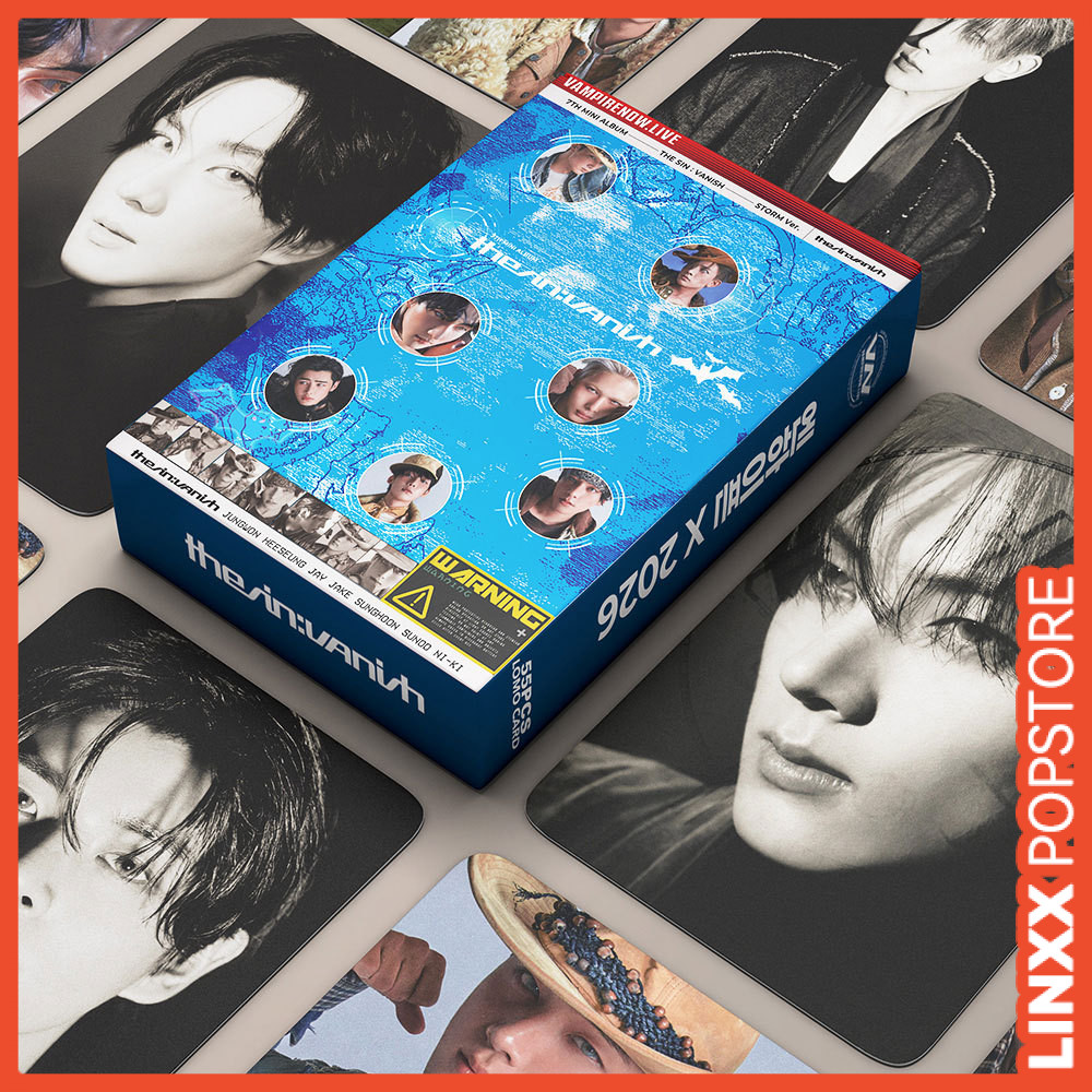 LINXX 55 CÁI THE SIN VANISH Series ENHYPEN Kpop Photocards Lomo Cards Set Bộ sưu tập người hâm mộ Kpop Boy Group Idol Merch Quà tặng cho người hâm mộ Sinh nhật Giáng sinh Thẻ ảnh kỷ vật