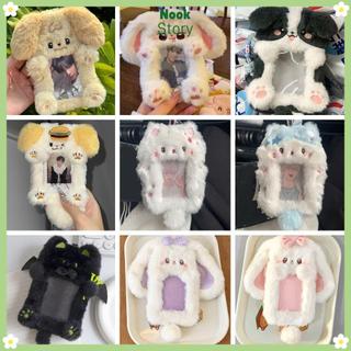 [Giao hàng từ Việt Nam] Photocard NOOKSTORY, Thỏ tai lớn đa chức năng / Hộp đựng thẻ ảnh Collie viền, Thỏ / Chó / Mèo sang trọng hình ảnh thần tượng chất lượng cao Quà tặng