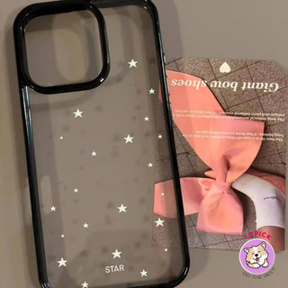 Simple Stars Phone Case for IPhone 16 15 14 13 12 11 Pro Max Acrylic Hard Shell Cover High Quality LBK