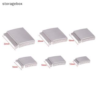 [Hộp lưu trữ] 1Pc Bạc / Vàng 12-22MM Dây đeo đồng hồ bằng thép Vòng đeo tay mở rộng với phụ kiện dây đeo bước để sửa chữa đồng hồ Đẹp
